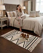 Pack Alfombra 60x90 cm + 2 Fundas de Cojín con Bordado Tufting y Flecos - Miniatura 3