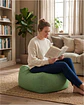 Set de 2 Puff Sofa Decorativo De Piso 50cm Estética Contemporánea - Miniatura 4