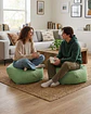 Set de 2 Puff Sofa Decorativo De Piso 50cm Estética Contemporánea - Miniatura 6