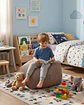 Set de 2 Puff Sofa Decorativo De Piso 50cm Estética Contemporánea - Miniatura 1