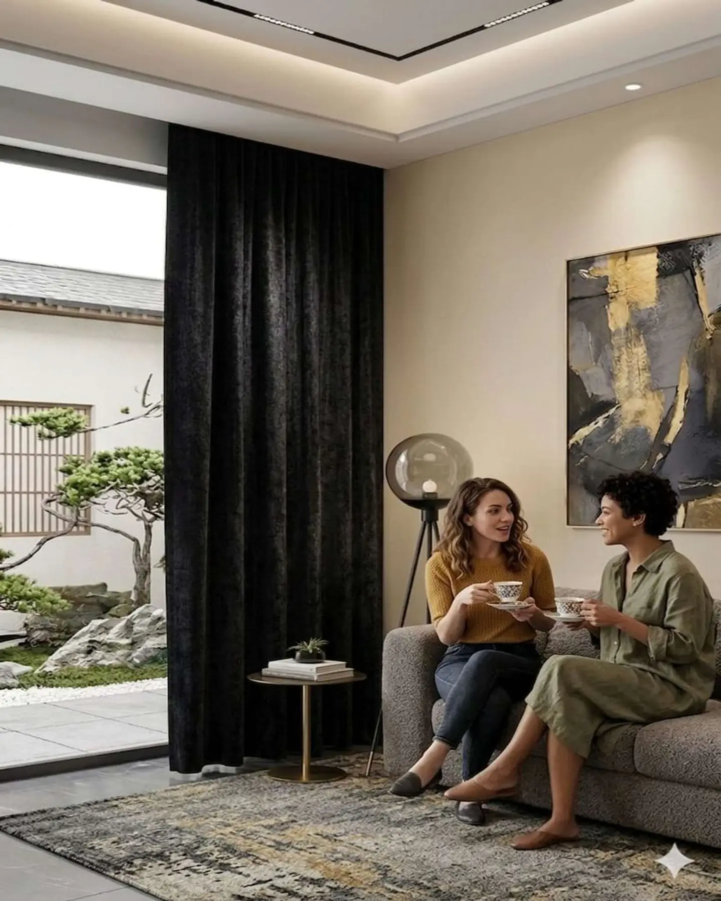Juego de Cortinas Velvet Aterciopelada 2 Paños 140x230 cm 1