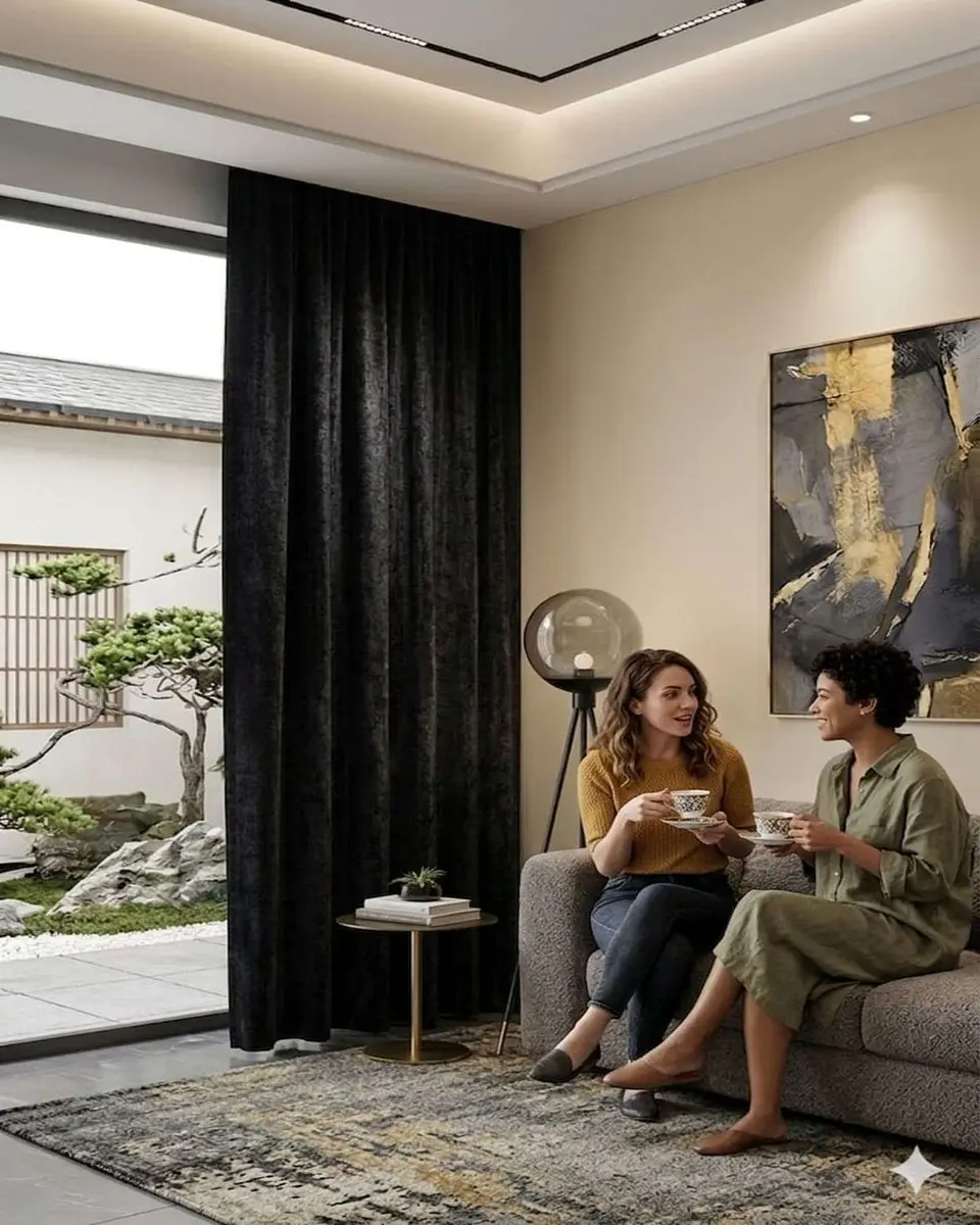 Juego de Cortinas Velvet Aterciopelada 2 Paños 140x230 cm 1