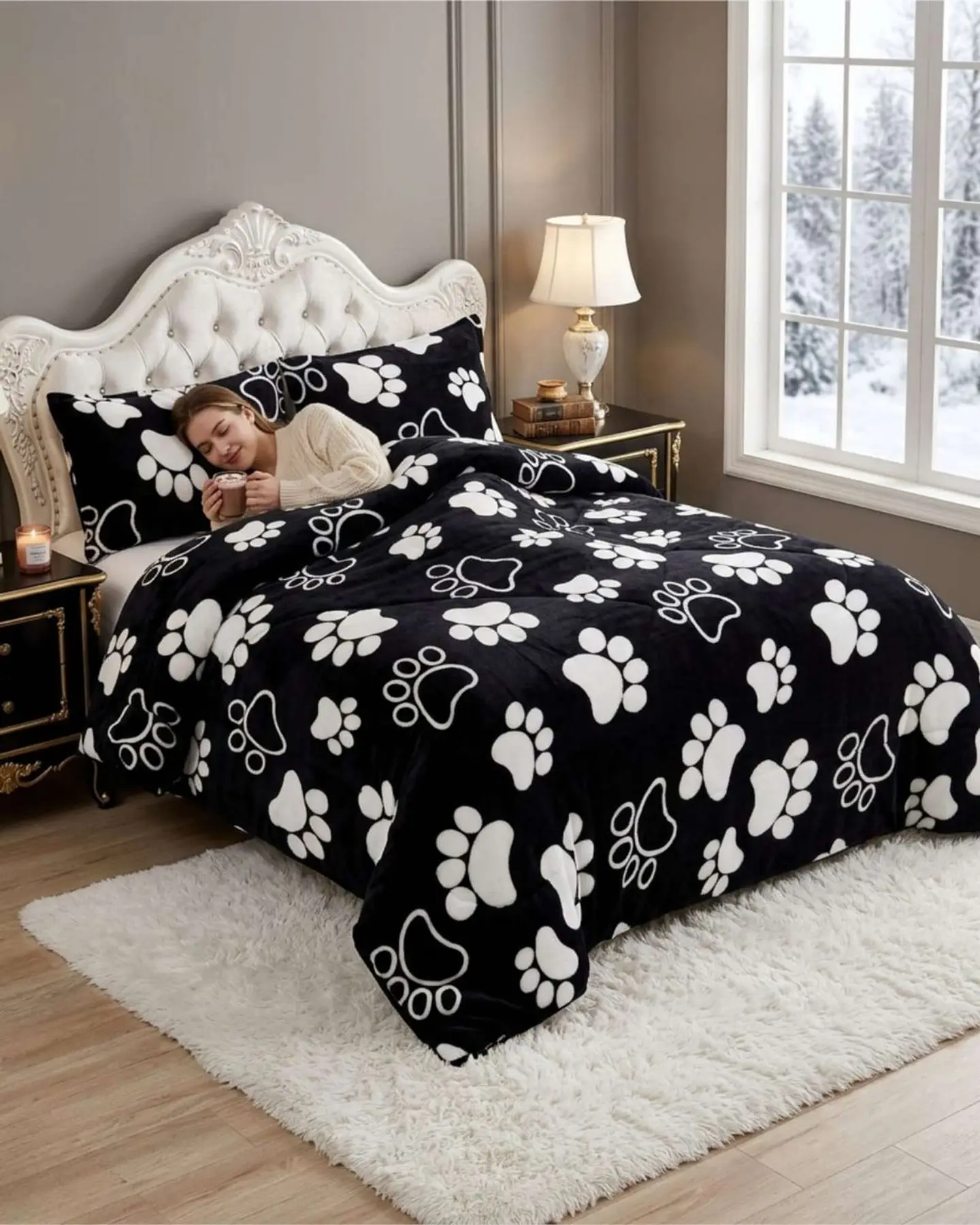 Cubrecama Plush 2 Plazas con Chiporro Térmico Extra Suave Invierno 1