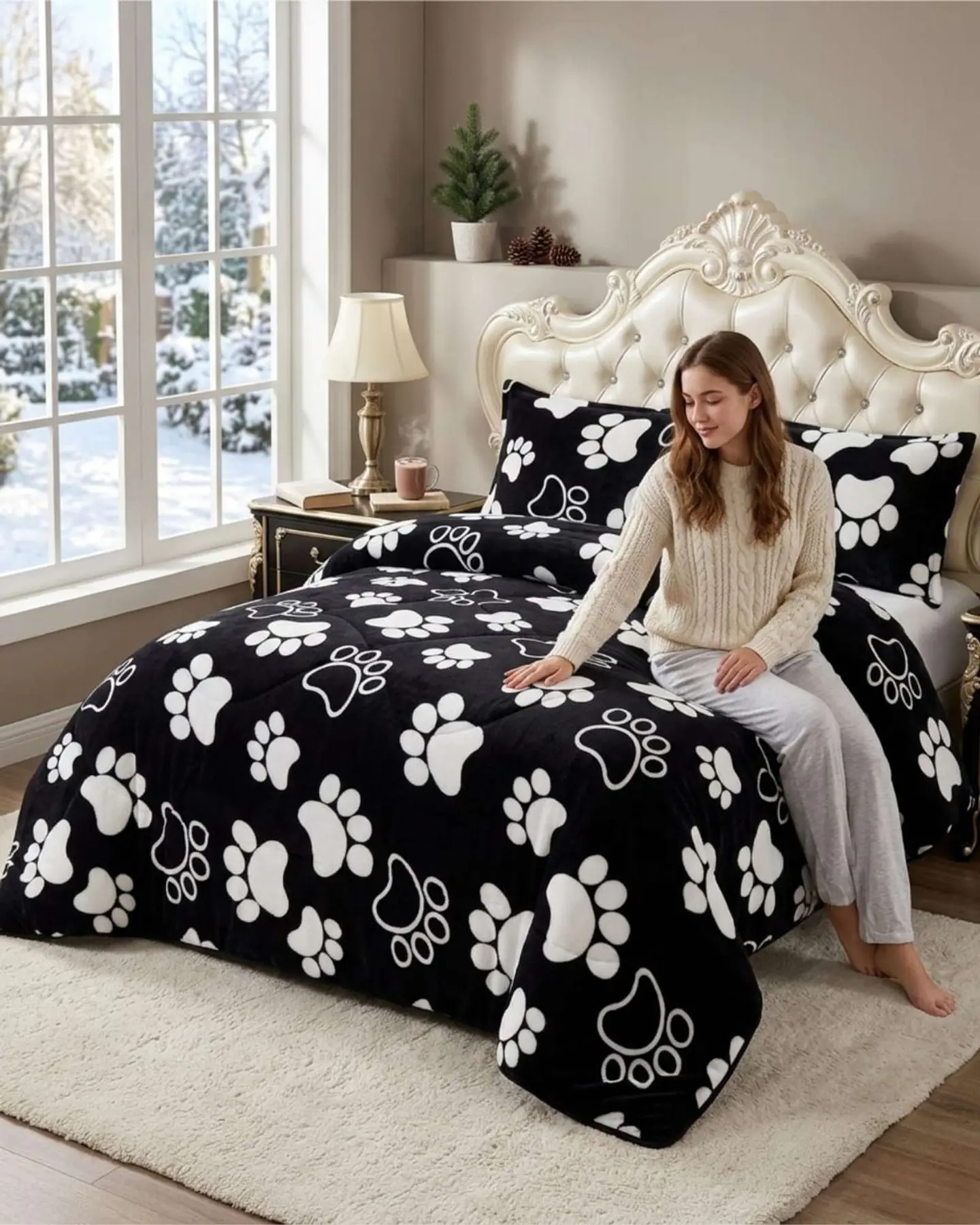 Cubrecama Plush 2 Plazas con Chiporro Térmico Extra Suave Invierno 4