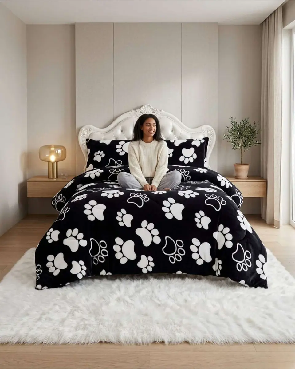 Cubrecama Plush 2 Plazas con Chiporro Térmico Extra Suave Invierno 1