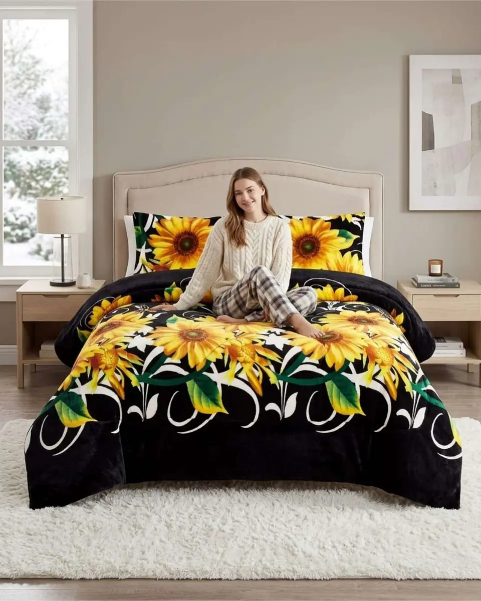 Cubrecama Plush 2 Plazas con Chiporro Térmico Extra Suave Invierno 2