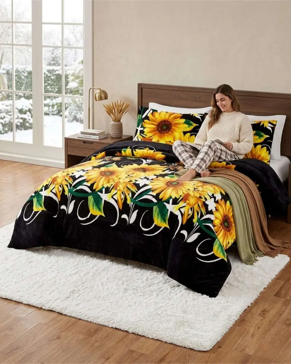 Cubrecama Plush 2 Plazas con Chiporro Térmico Extra Suave Invierno 4
