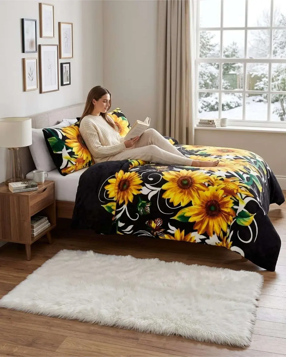 Cubrecama Plush 2 Plazas con Chiporro Térmico Extra Suave Invierno 5