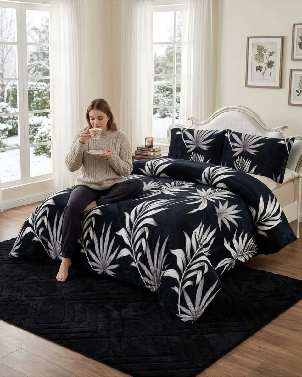 Cubrecama Plush 2 Plazas con Chiporro Térmico Extra Suave Invierno 2