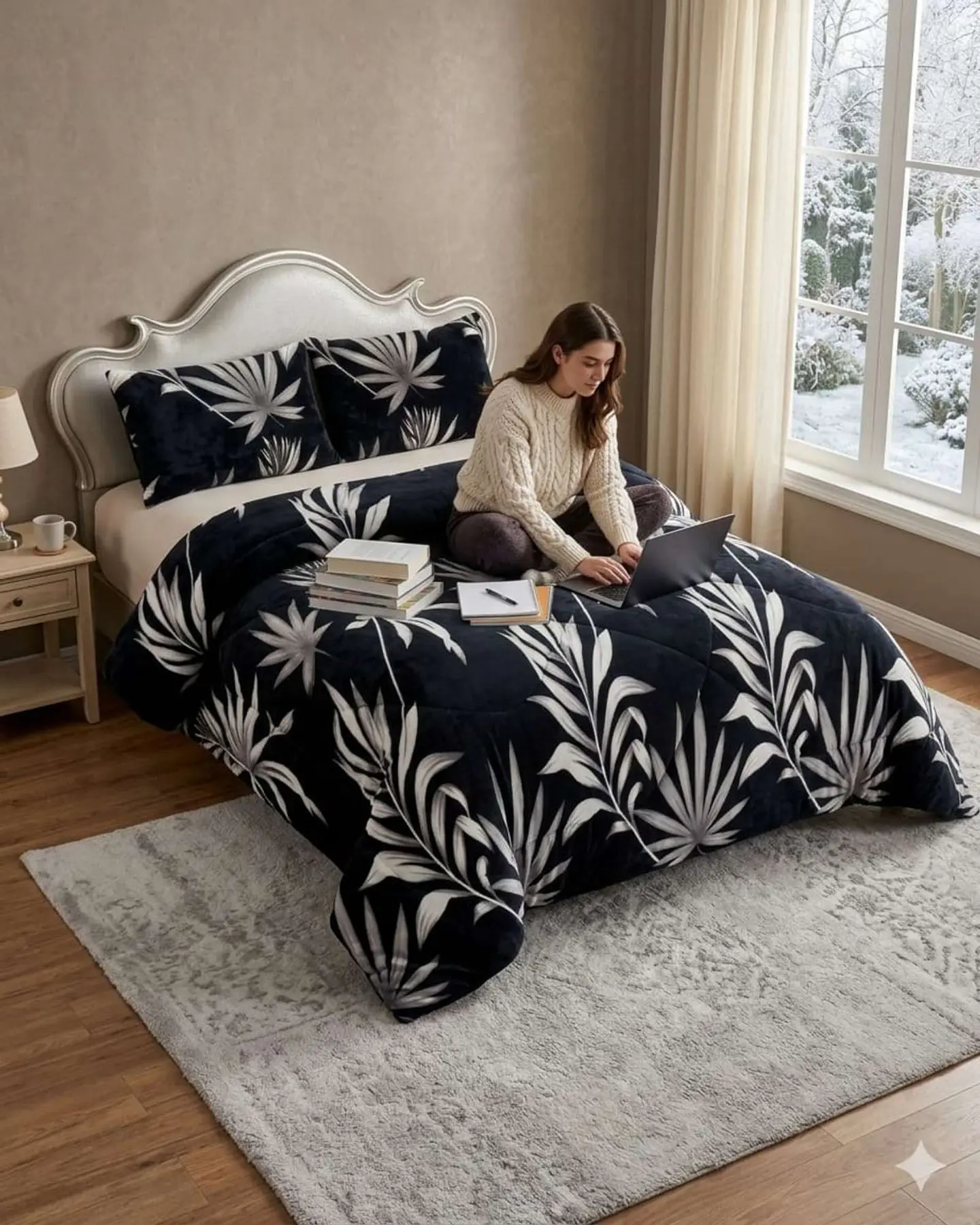 Cubrecama Plush 2 Plazas con Chiporro Térmico Extra Suave Invierno 4
