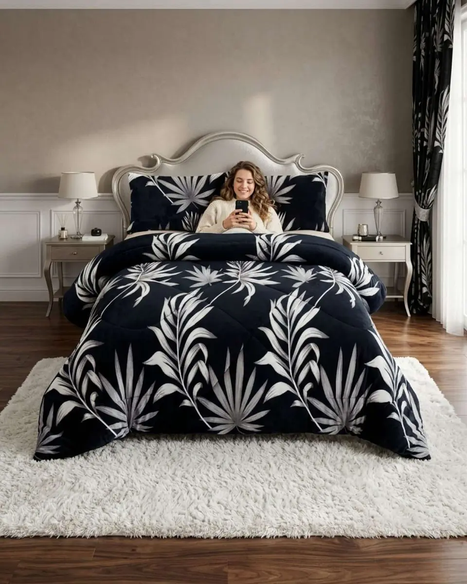 Cubrecama Plush 2 Plazas con Chiporro Térmico Extra Suave Invierno 5