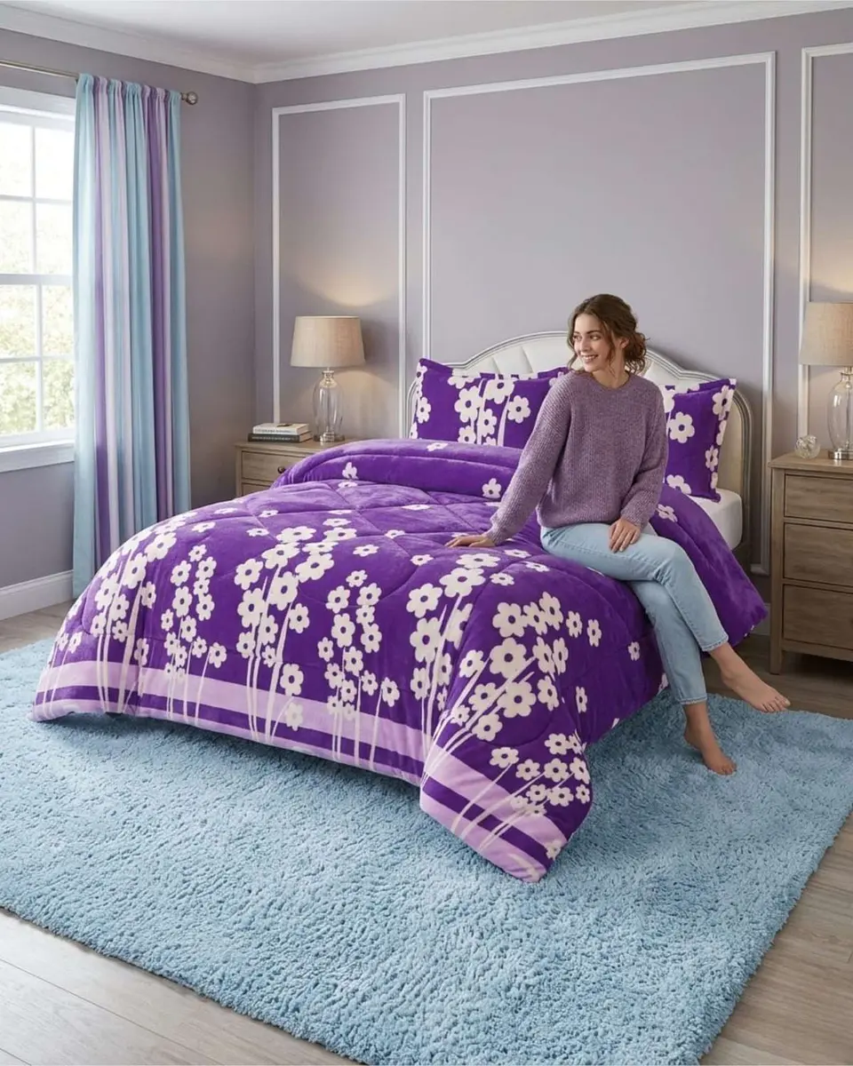 Cubrecama Plush 2 Plazas con Chiporro Térmico Extra Suave Invierno 1