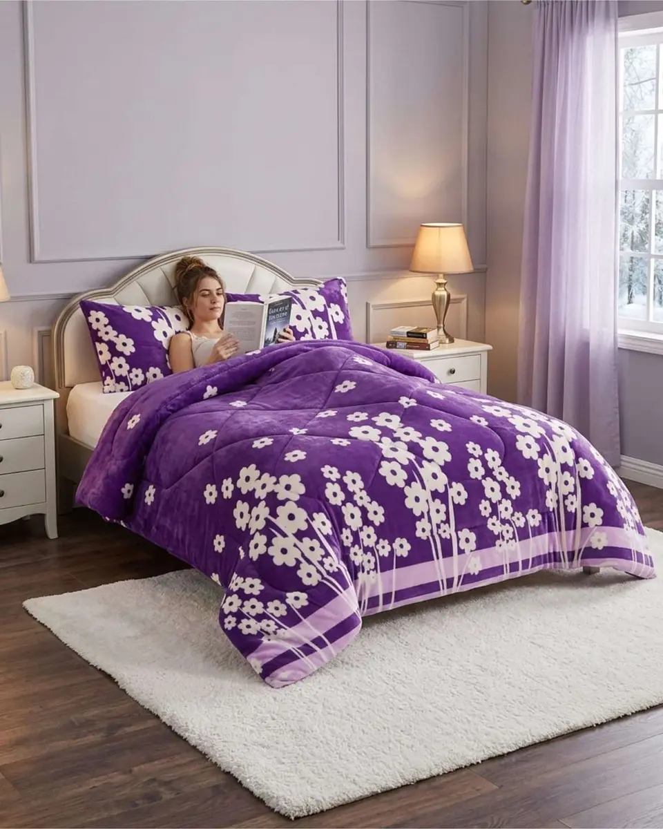 Cubrecama Plush 2 Plazas con Chiporro Térmico Extra Suave Invierno 2