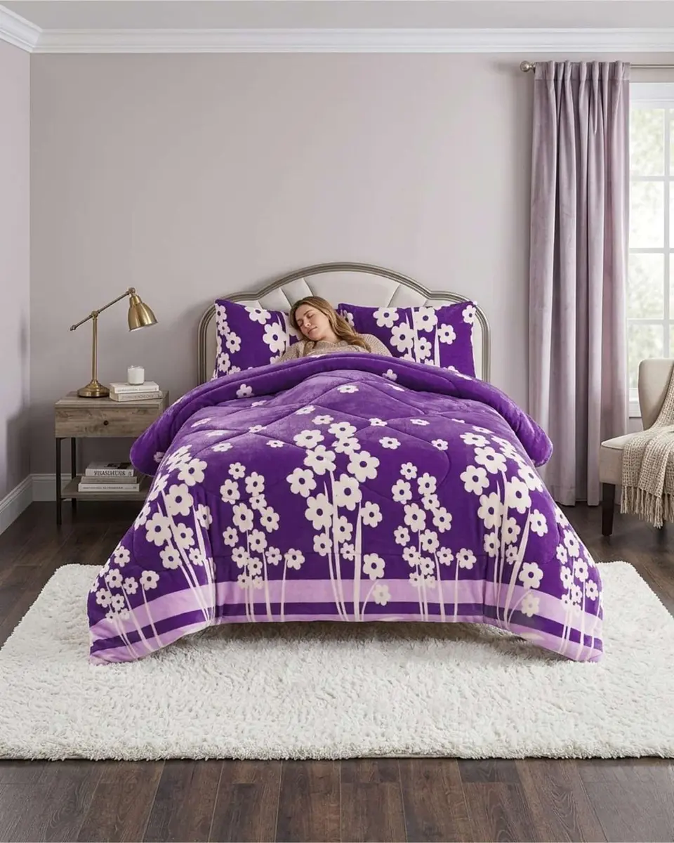Cubrecama Plush 2 Plazas con Chiporro Térmico Extra Suave Invierno 3