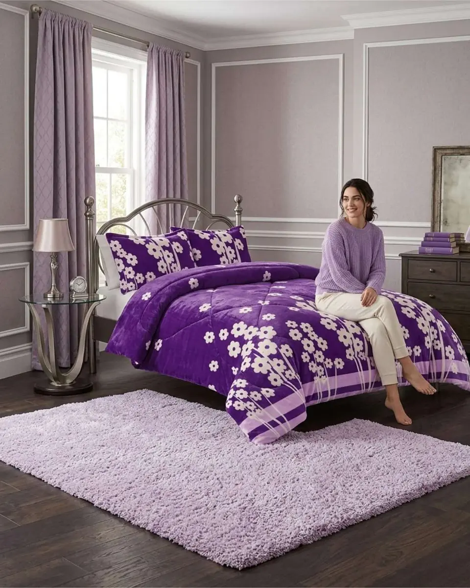Cubrecama Plush 2 Plazas con Chiporro Térmico Extra Suave Invierno 4