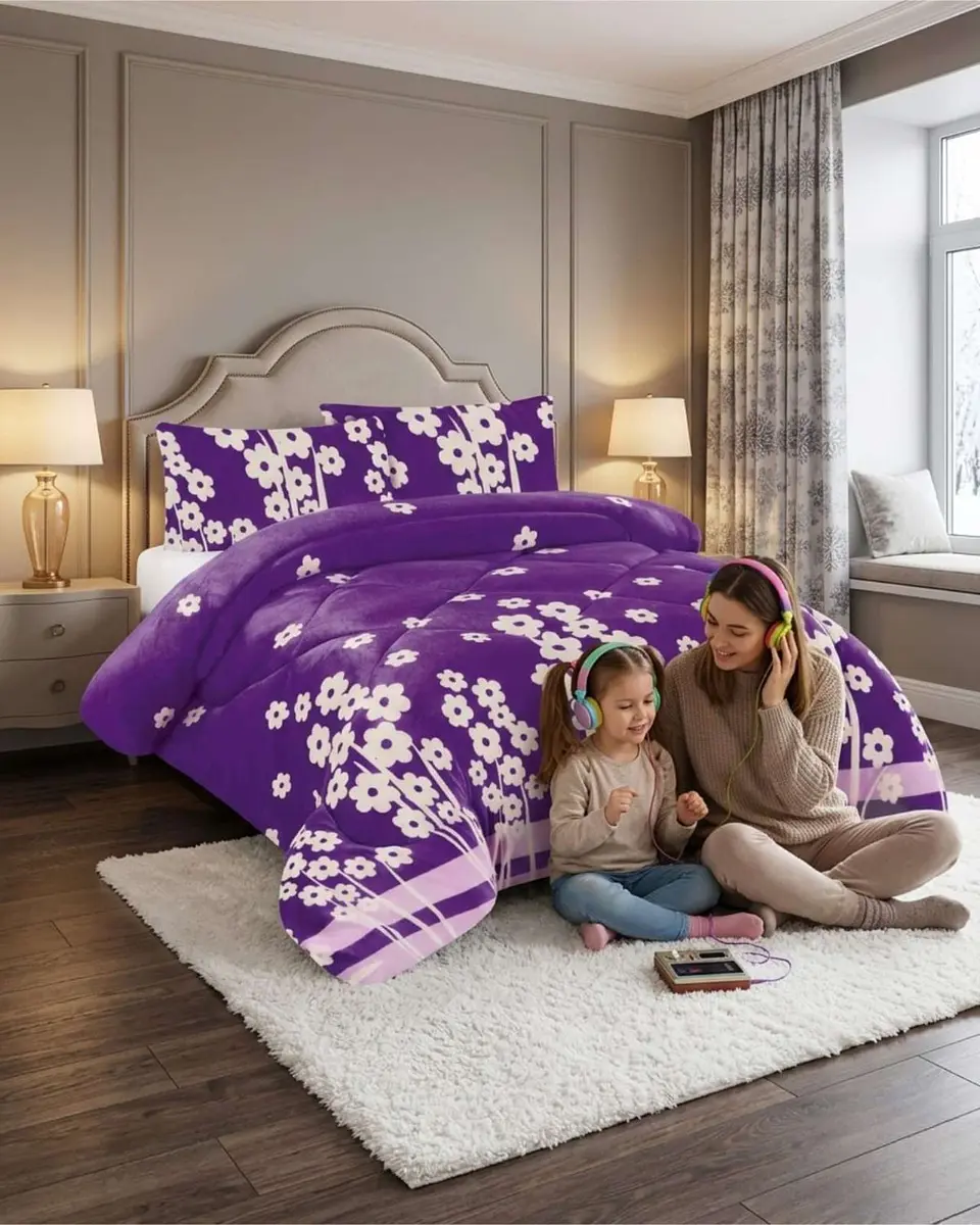 Cubrecama Plush 2 Plazas con Chiporro Térmico Extra Suave Invierno 6