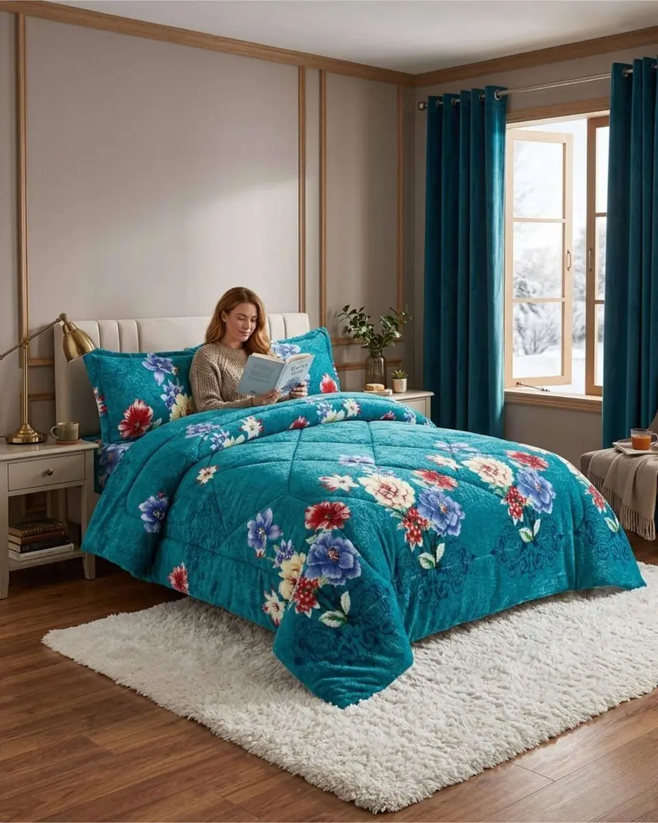 Cubrecama Plush 2 Plazas con Chiporro Térmico Extra Suave Invierno 2