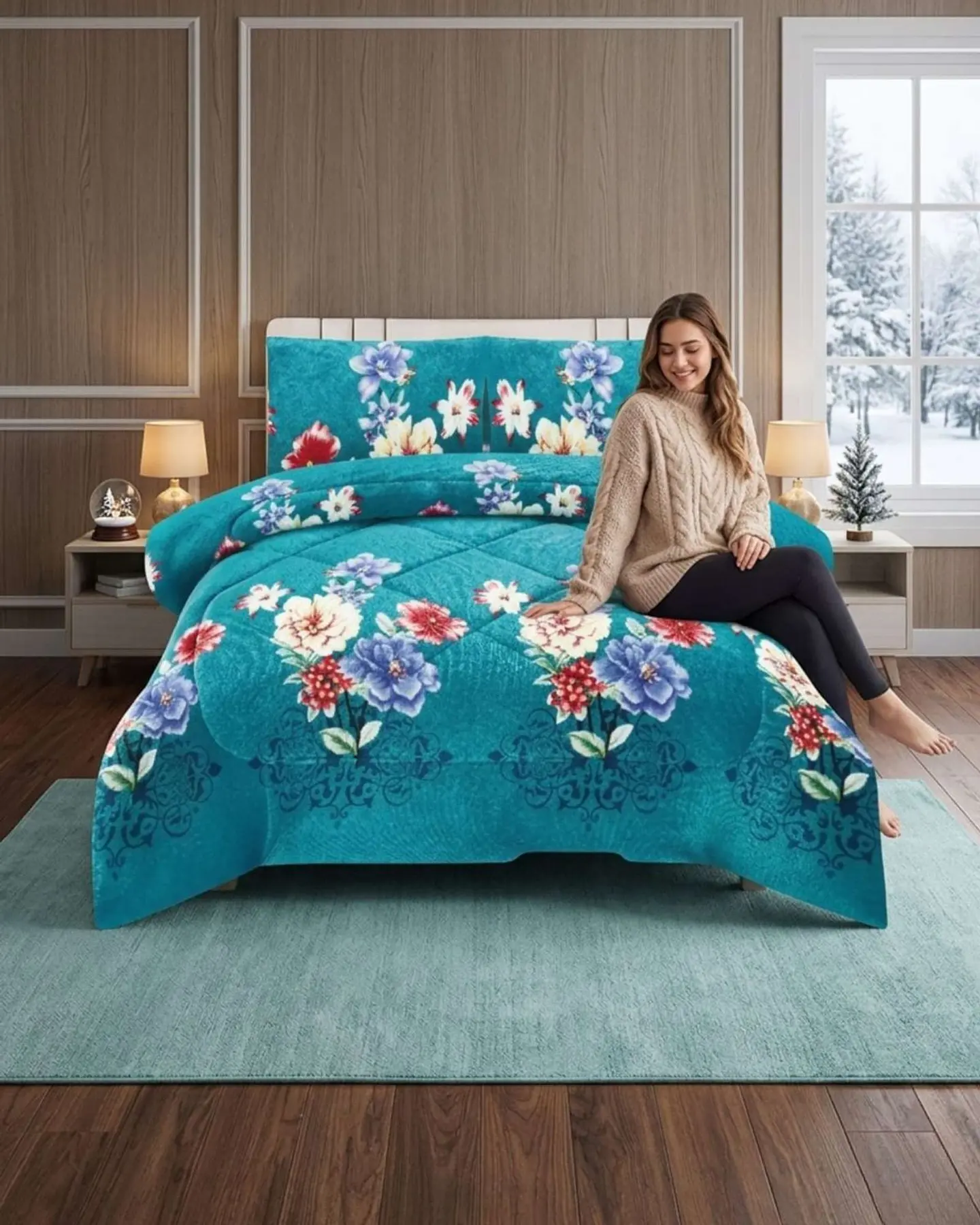 Cubrecama Plush 2 Plazas con Chiporro Térmico Extra Suave Invierno 3