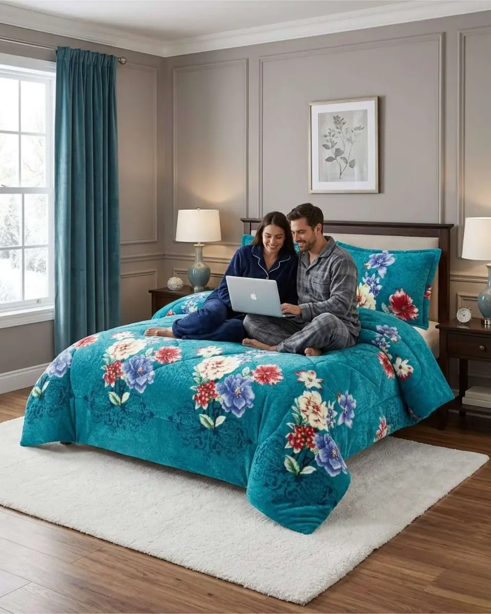 Cubrecama Plush 2 Plazas con Chiporro Térmico Extra Suave Invierno 4