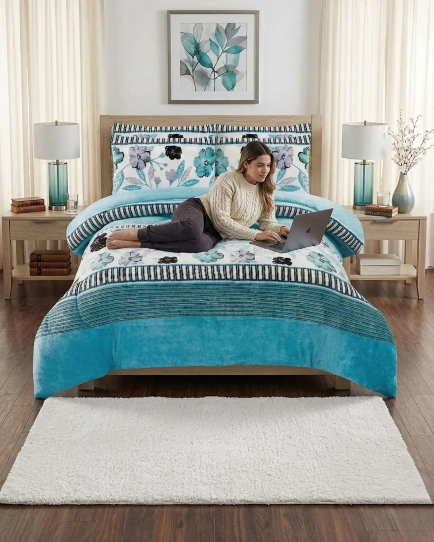 Cubrecama Plush 2 Plazas con Chiporro Térmico Extra Suave Invierno 5
