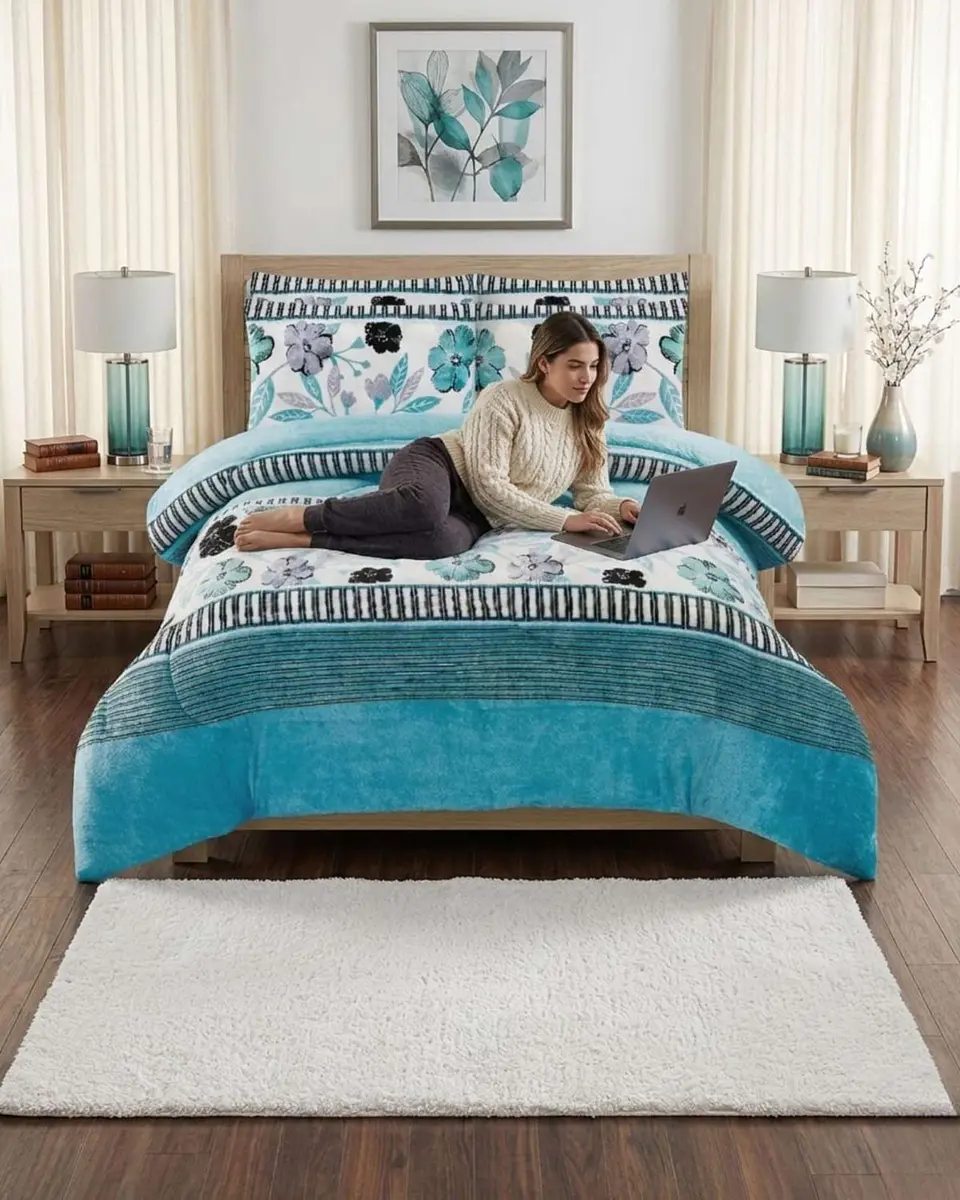 Cubrecama Plush 2 Plazas con Chiporro Térmico Extra Suave Invierno 5