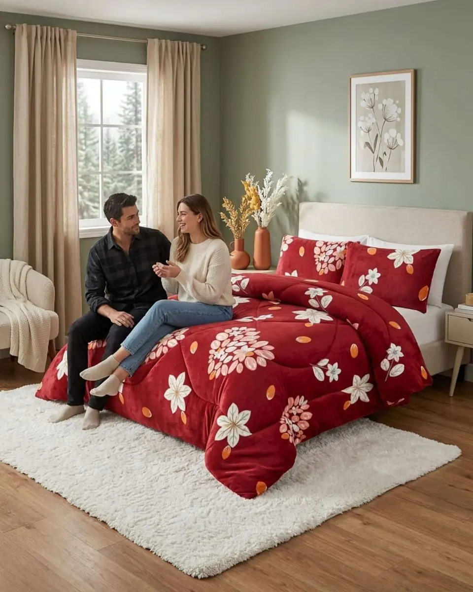 Cubrecama Plush 2 Plazas con Chiporro Térmico Extra Suave Invierno 2