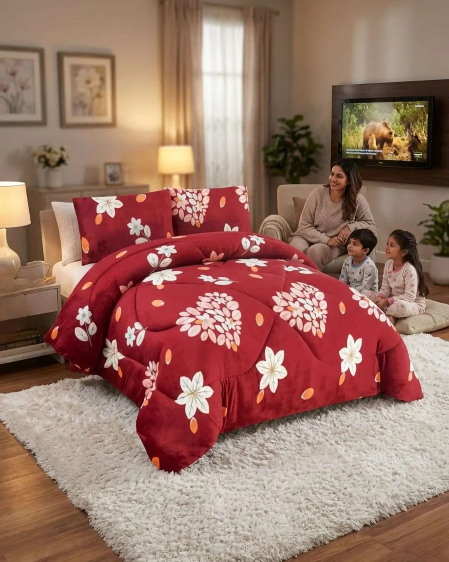Cubrecama Plush 2 Plazas con Chiporro Térmico Extra Suave Invierno 4