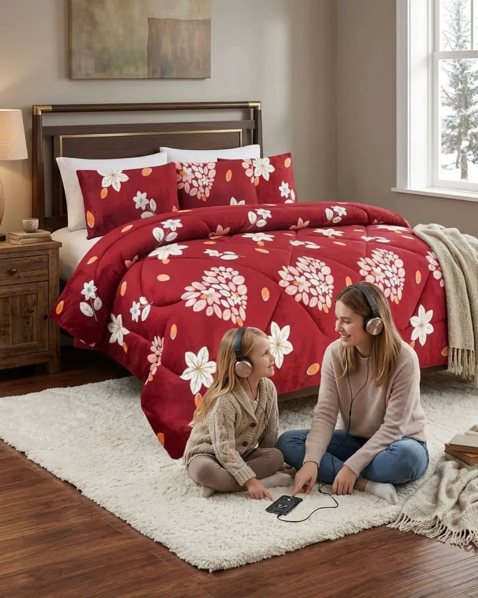 Cubrecama Plush 2 Plazas con Chiporro Térmico Extra Suave Invierno 5