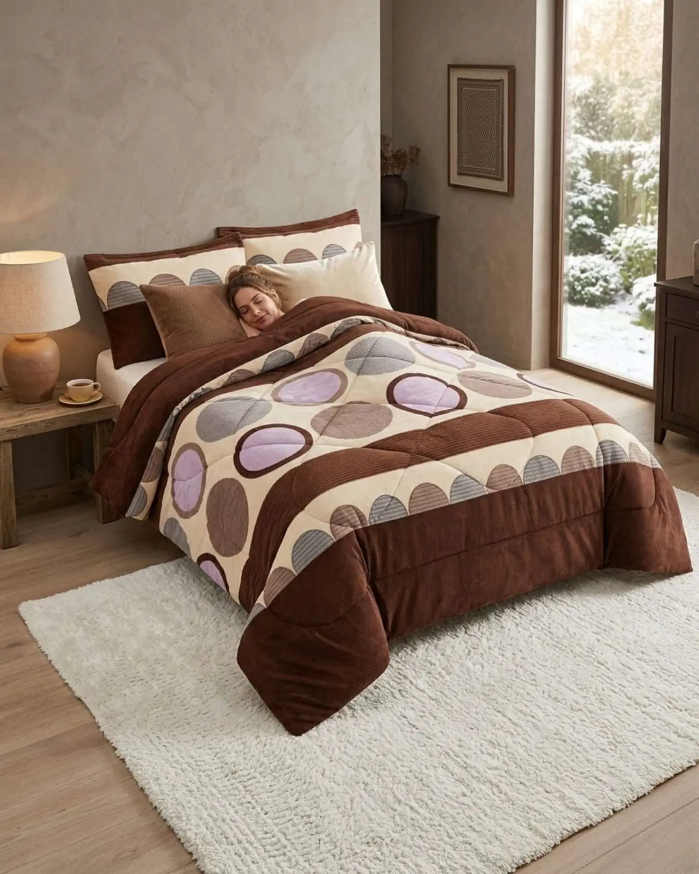 Cubrecama Plush 2 Plazas con Chiporro Térmico Extra Suave Invierno 5