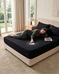 Protector de colchon Impermeable king color negro - Miniatura 1