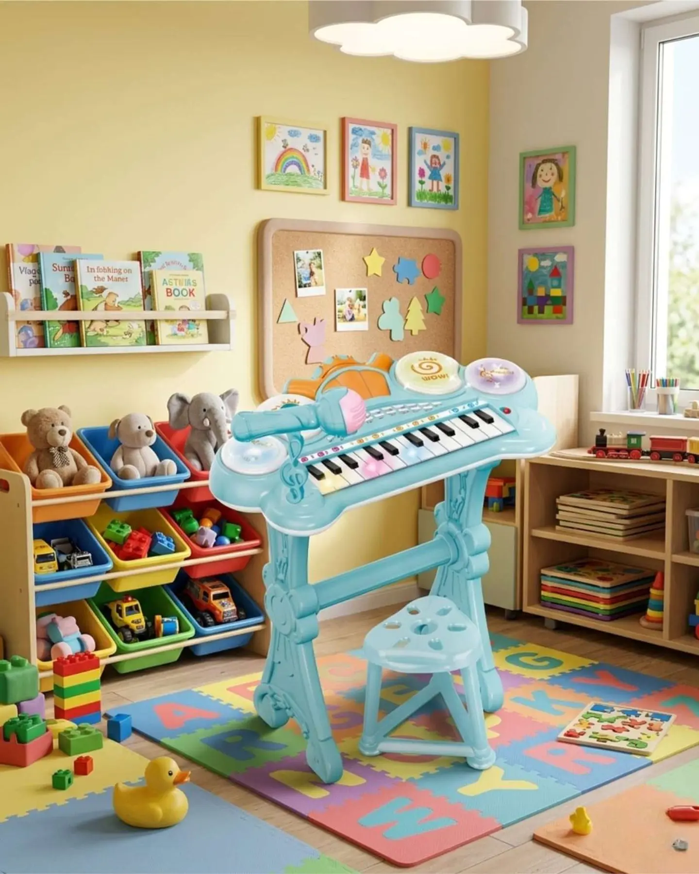 iano Musical Electrónico Diversión y Aprendizaje 3 en 1 2