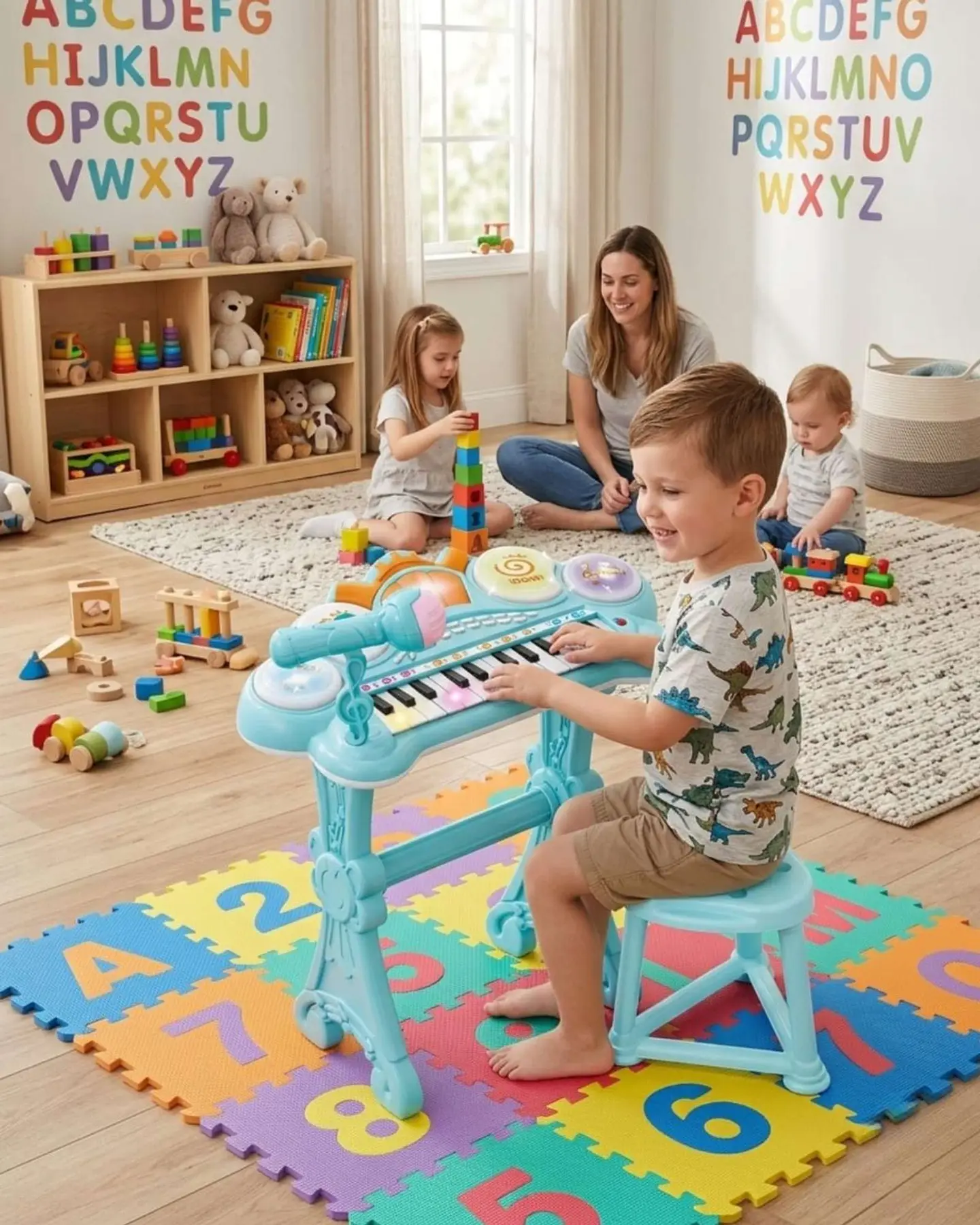 iano Musical Electrónico Diversión y Aprendizaje 3 en 1 4