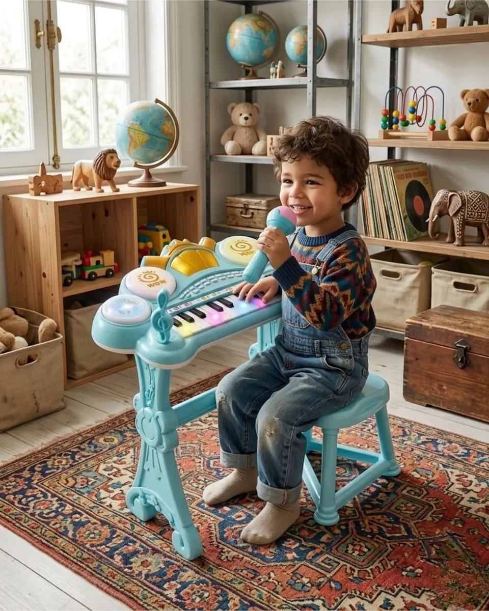 iano Musical Electrónico Diversión y Aprendizaje 3 en 1 6