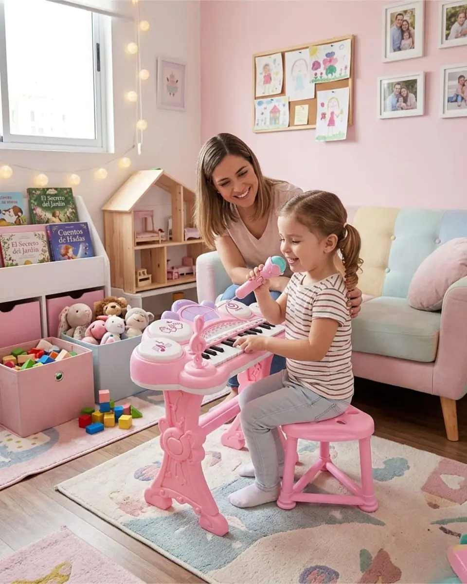 iano Musical Electrónico Diversión y Aprendizaje 3 en 1 4