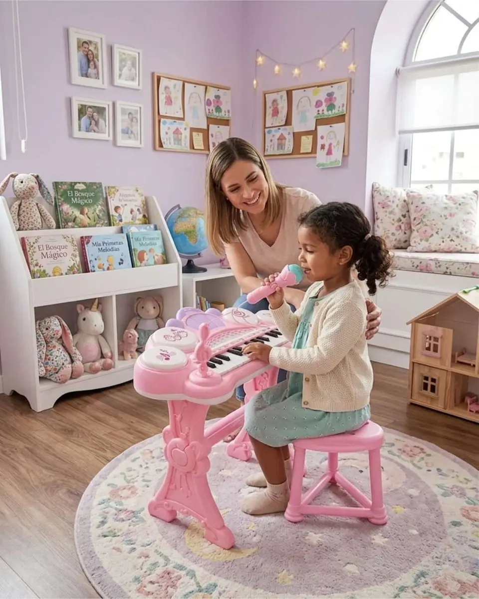 iano Musical Electrónico Diversión y Aprendizaje 3 en 1 5