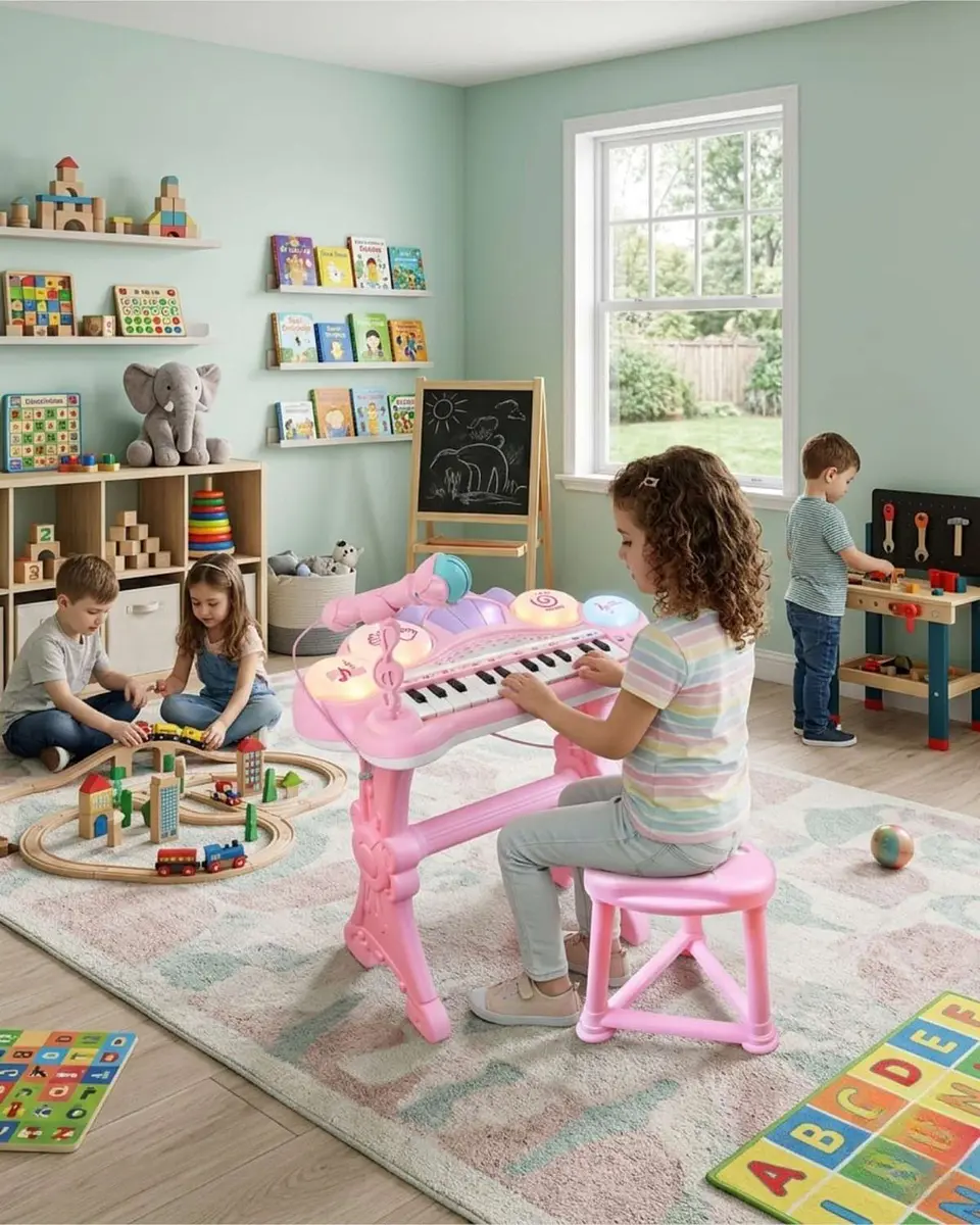 iano Musical Electrónico Diversión y Aprendizaje 3 en 1 6