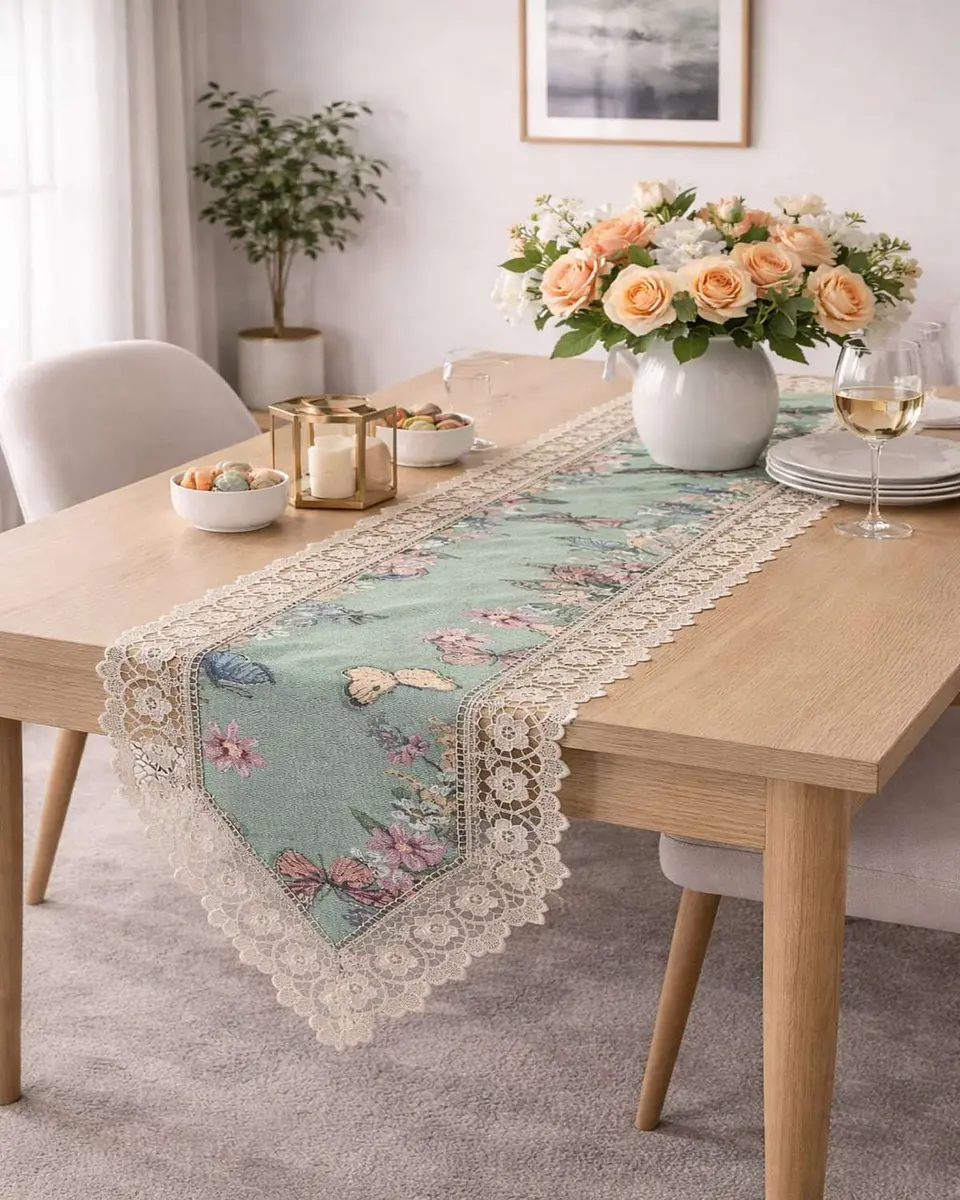 Camino de Mesa Estilo Boho Chic 40x180 cm Decoración Elegante 3