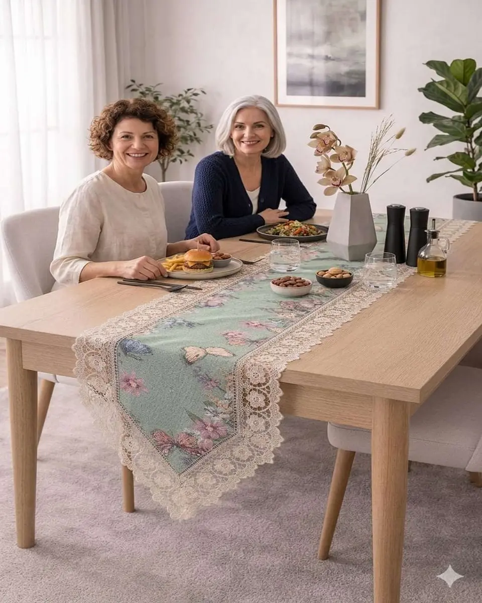 Camino de Mesa Estilo Boho Chic 40x180 cm Decoración Elegante 4