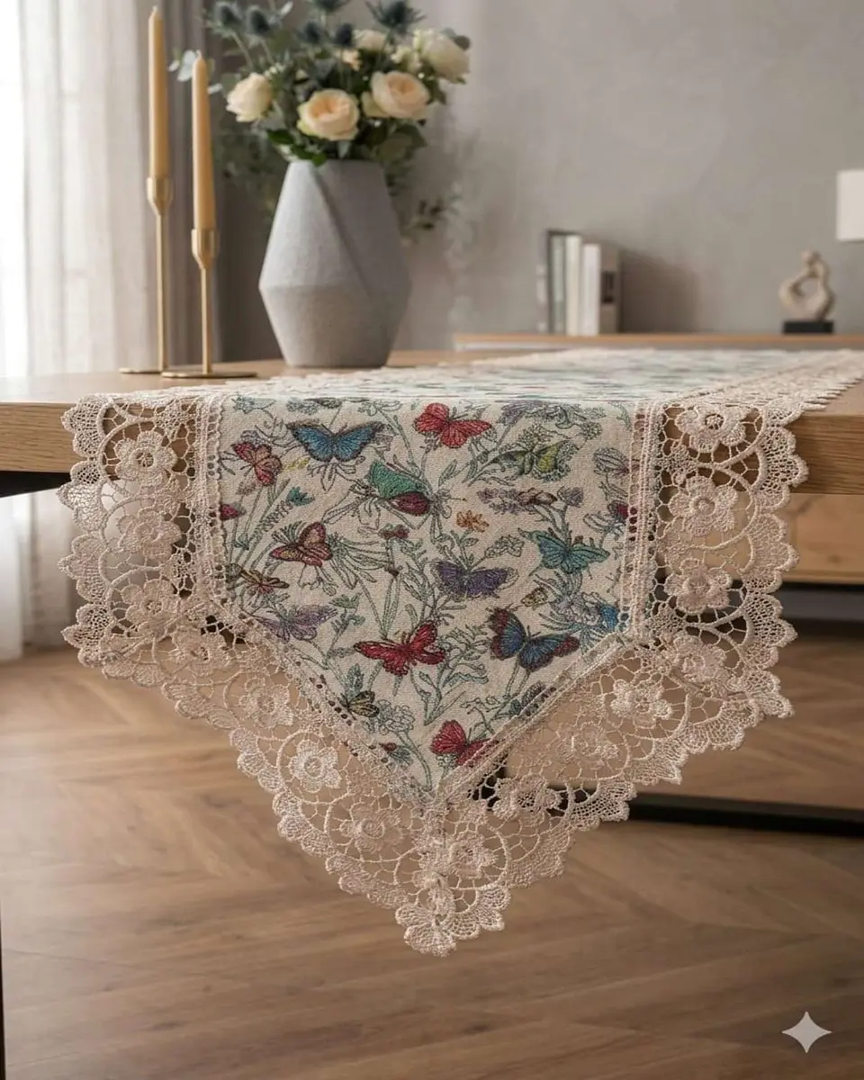 Camino de Mesa Estilo Boho Chic 40x180 cm Decoración Elegante 1