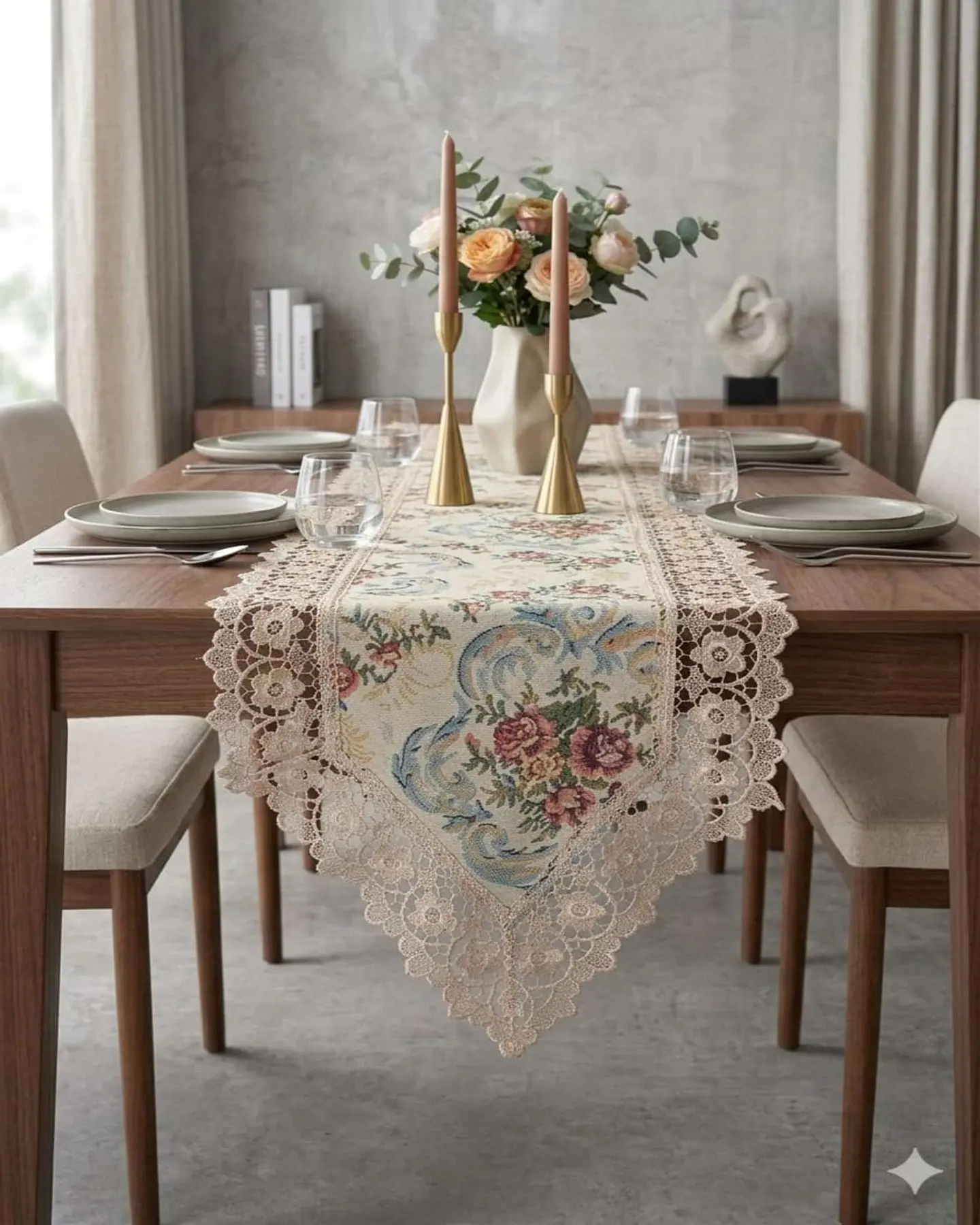 Camino de Mesa Estilo Boho Chic 40x180 cm Decoración Elegante 2