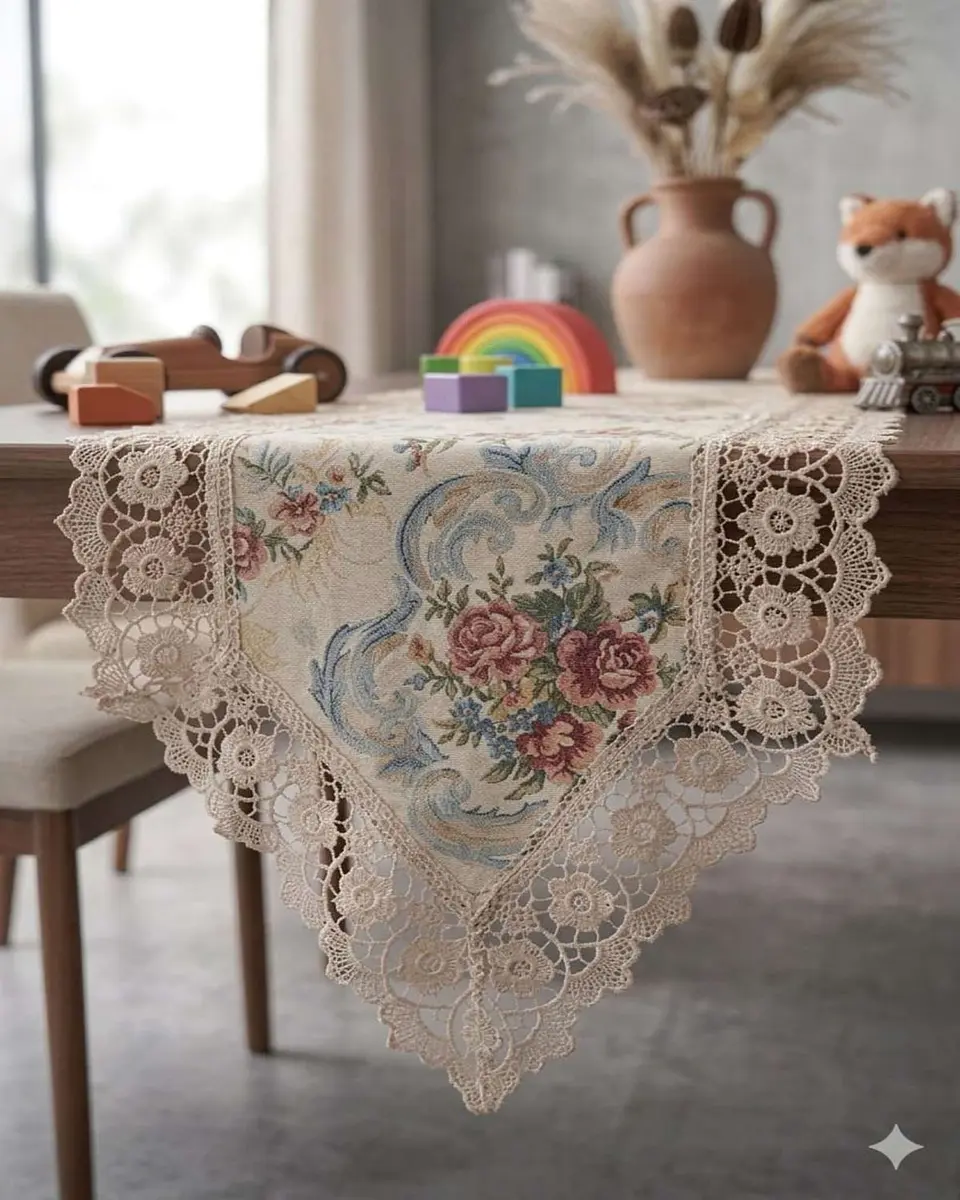 Camino de Mesa Estilo Boho Chic 40x180 cm Decoración Elegante 5