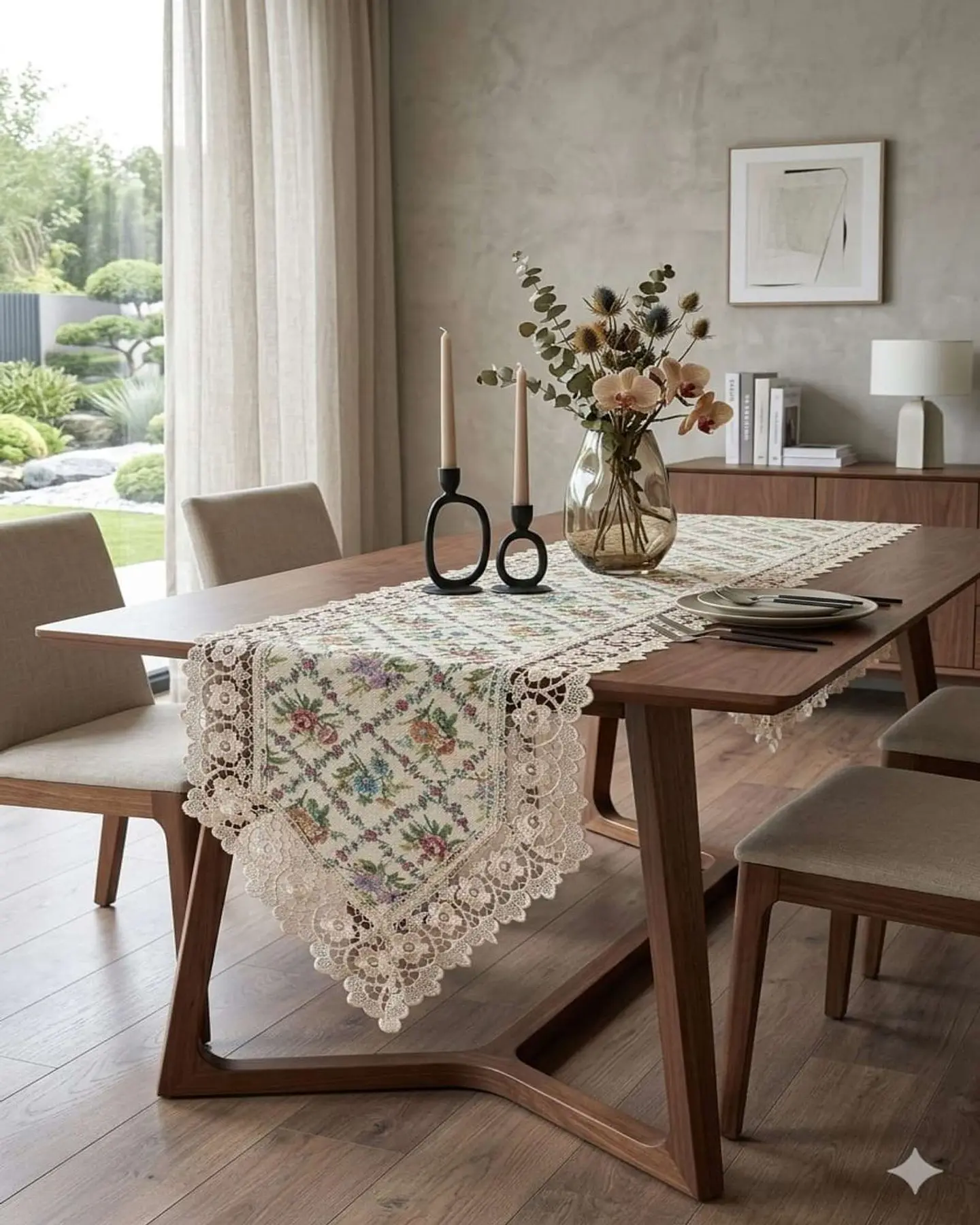 Camino de Mesa Estilo Boho Chic 40x180 cm Decoración Elegante 1