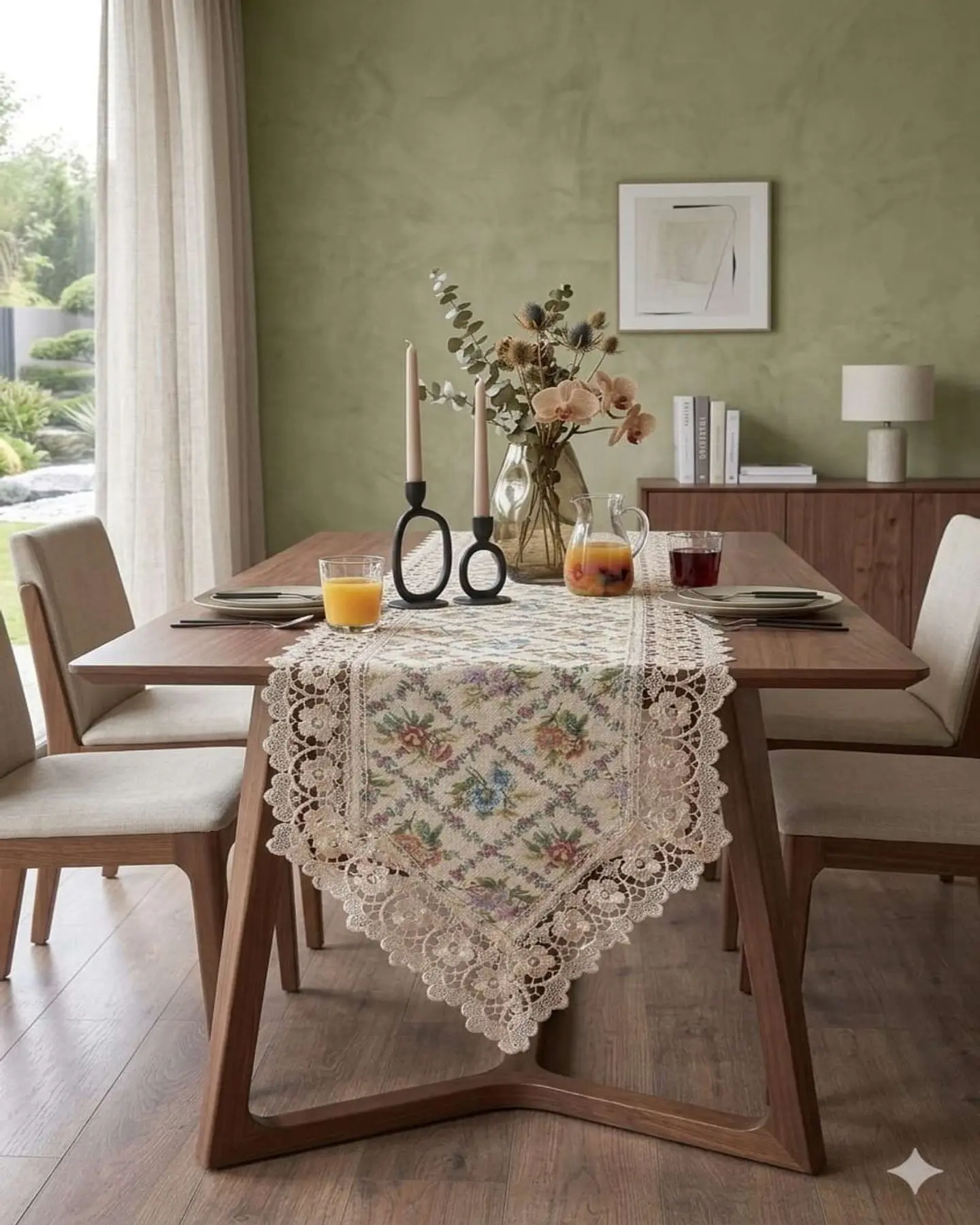 Camino de Mesa Estilo Boho Chic 40x180 cm Decoración Elegante 2