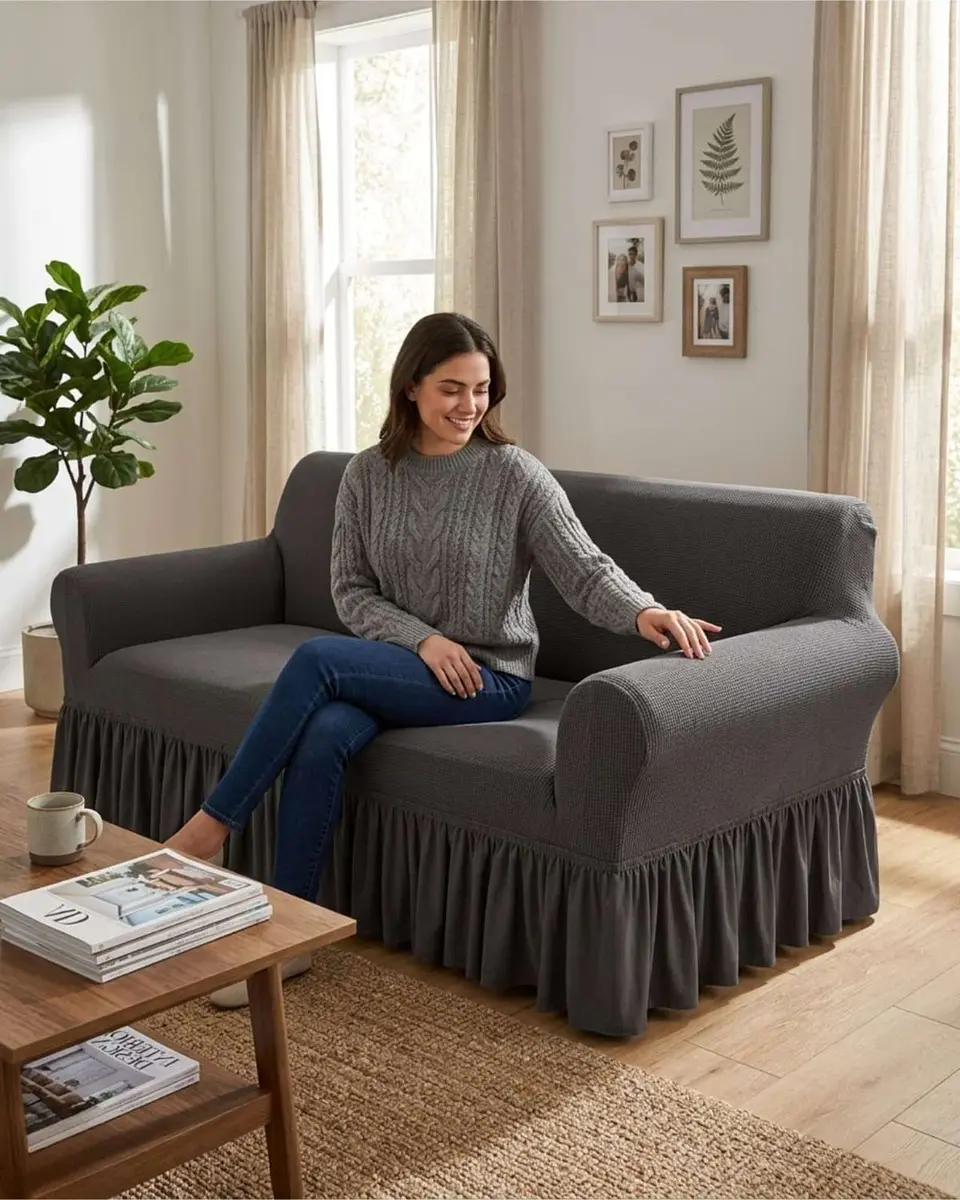 Cubre Sillon Elasticado Con farolao Premium 3 Cuerpos 1