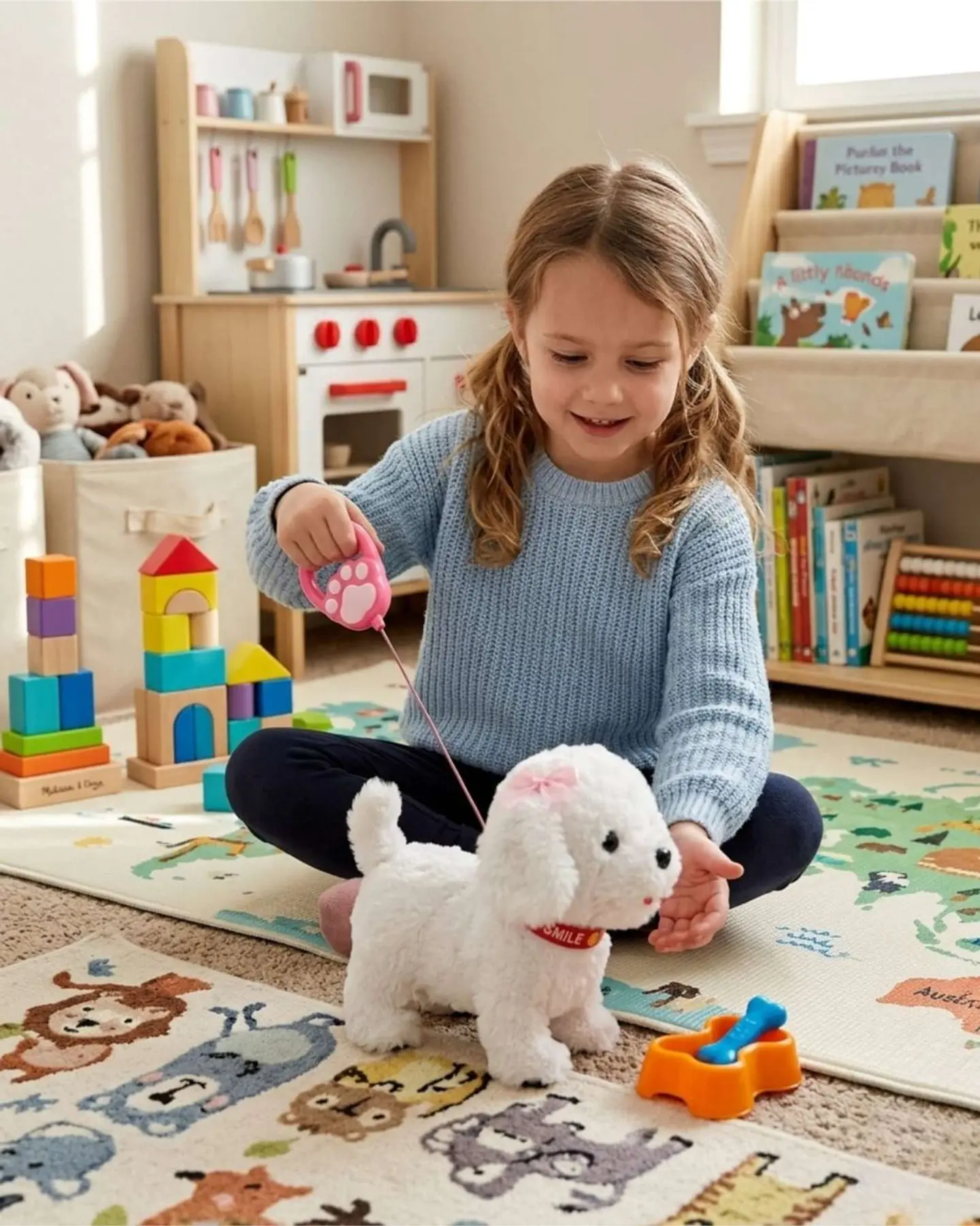Perrito Poodle de Peluche Electrónico con Movimiento y Sonido 1