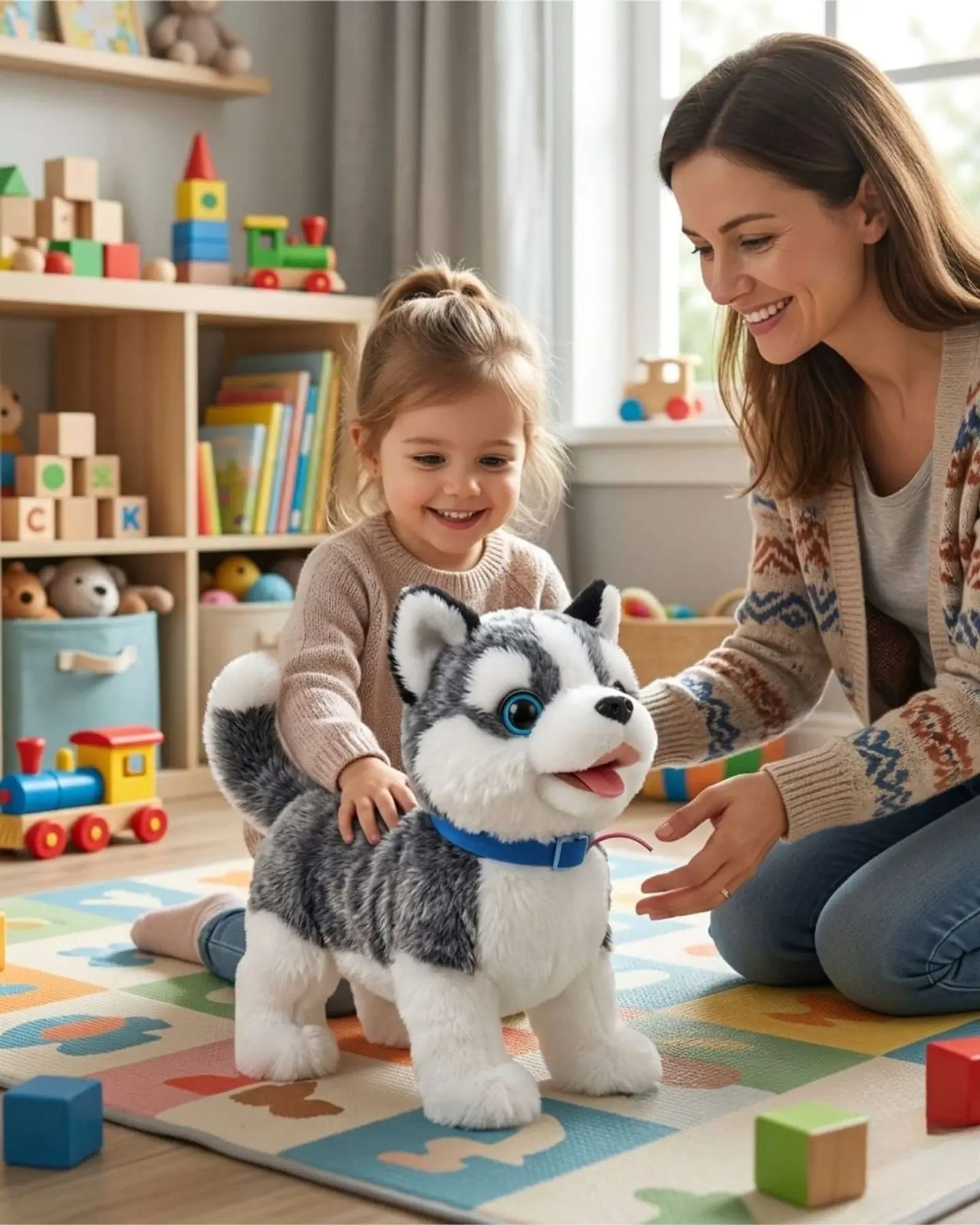 Siberiano Interactivo con Movimiento Real El Compañero de Aventuras que Jamás Olvidará 1