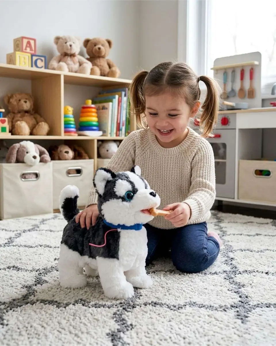 Siberiano Interactivo con Movimiento Real El Compañero de Aventuras que Jamás Olvidará 5