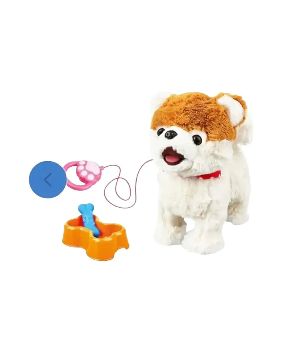 Perrito color cafe Interactivo con Correa y Accesorios  para Jugar y Cuidar 3