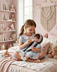 Muñeca Reborn Realista 55 cm 100% Silicona Suave + Accesorios - Miniatura 1