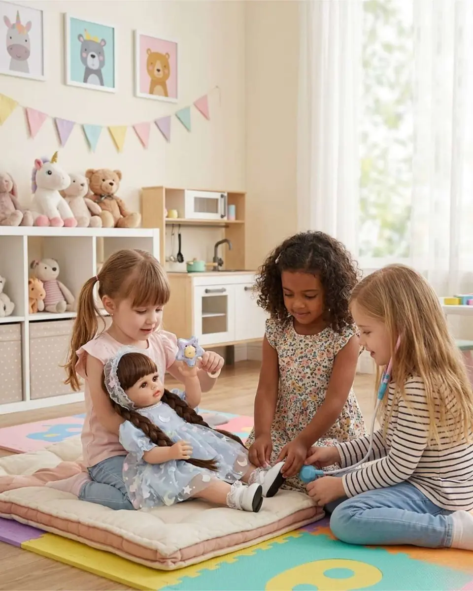 Muñeca Reborn Realista 55 cm 100% Silicona Suave + Accesorios 2